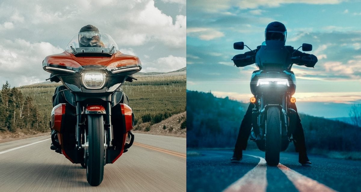 An Interesting Pair of Harleys