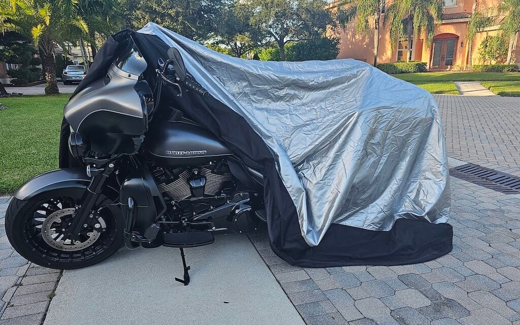 Motorcycle Gear: CoverSeal Weighted Cover