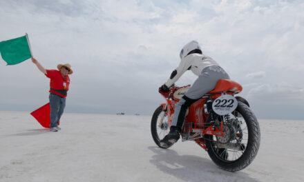 Bonneville Motorcycle Speed Trials- Pin the Throttle