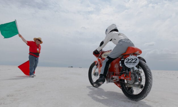 Bonneville Motorcycle Speed Trials- Pin the Throttle
